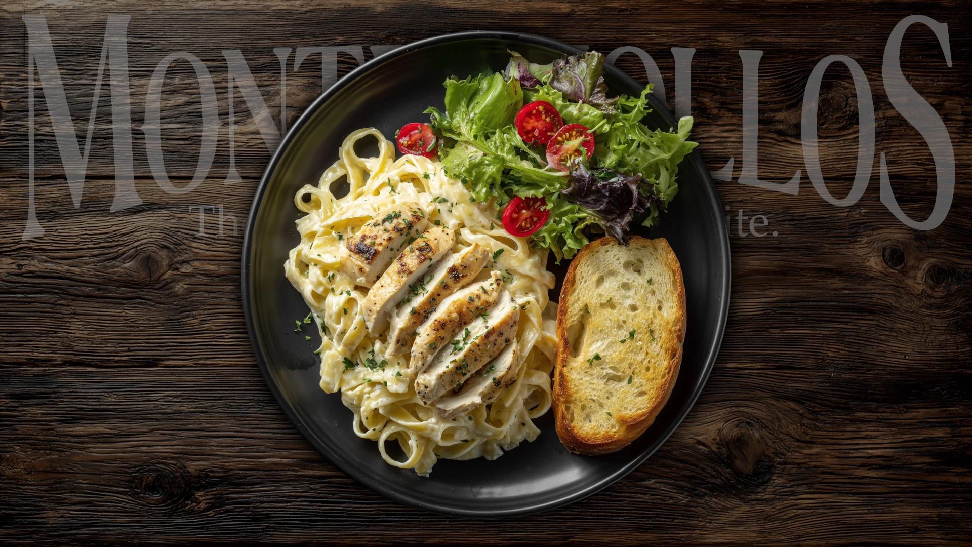 Chicken Fettuccine Alfredo - Grilled Chicken Breast with Fettuccine in House-Made Alfredo Sauce