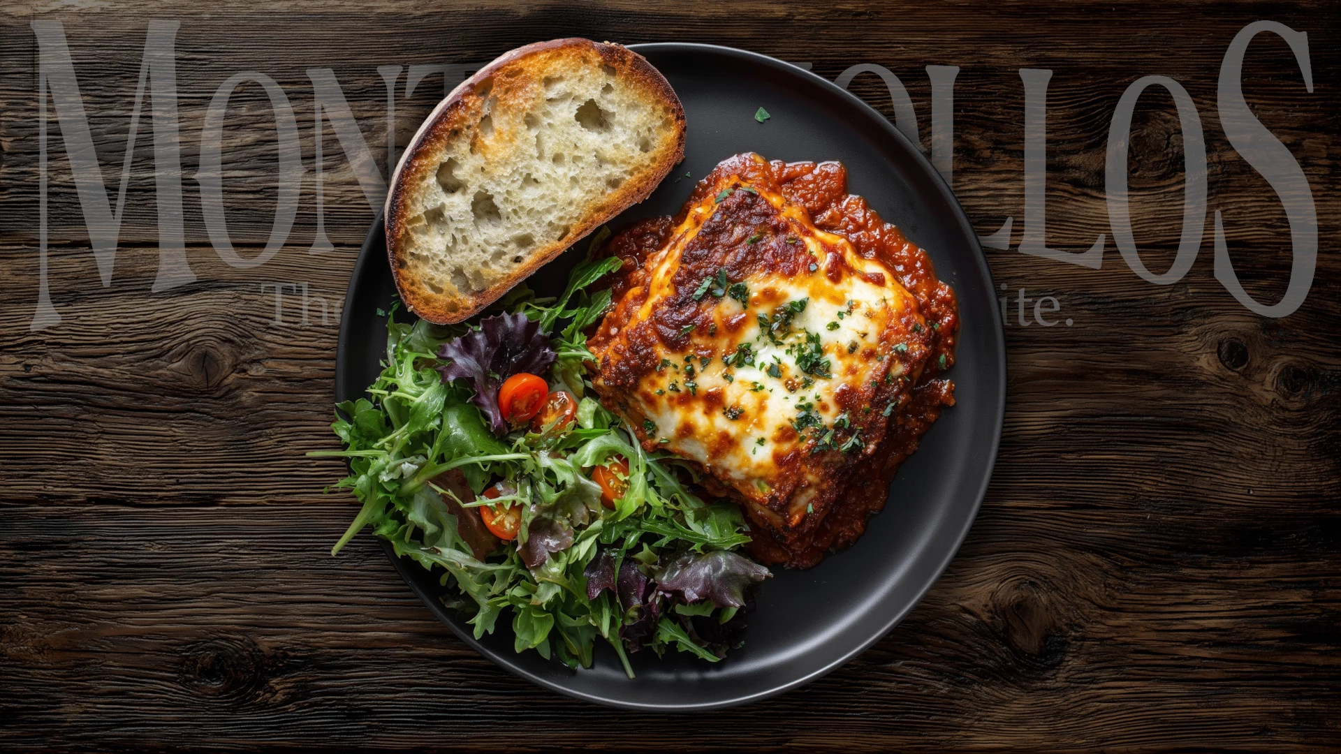 Traditional Lasagna - Layered Pasta with Meat Sauce, Ricotta, and Melted Mozzarella